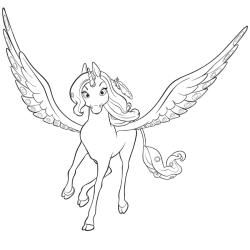 Coloriage licorne à proposer aux enfants qui aiment l'univers de cet animal fantastique - Page 10