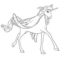 Coloriage licorne à proposer aux enfants qui aiment l'univers de cet animal fantastique - Page 13