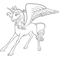 Coloriage licorne à proposer aux enfants qui aiment l'univers de cet animal fantastique - Page 17