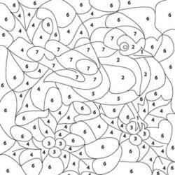 Coloriage magique du Printemps : L'oiseau et les fleurs