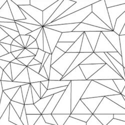 Coloriage magique : les triangles