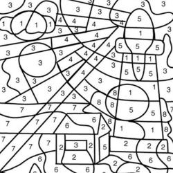 Coloriage magique marin : Le phare
