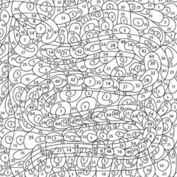 Coloriage magique multiples 5,7,8 et 9