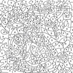 Coloriage magique simple N°9