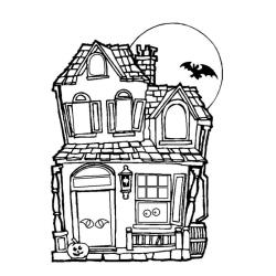 Coloriage maison hantée : vous cherchez un coloriage de maison hantée à imprimer gratuitement ? Voici notre effroyable collection de coloriages de maisons épouventables