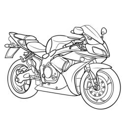 Téléchargez un et imprimez un coloriage moto gratuitement pour les enfants. Des dessins à imprimer pour les amoureux des véhicules. motorisés. Page 11