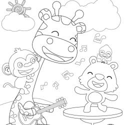 Coloriage musique : voici un dessin à imprimer sur le thème de la musique. Page 07