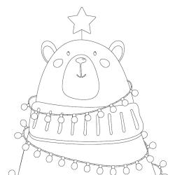 Voici un coloriage d'ours polaire à imprimer gratuitement. Un dessin d'ours à imprimer pour tous les petits amoureux des animaux de la banquise et de la nature. Page 03