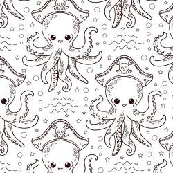 Retrouvez un coloriage de pirate et imprimez un dessin de pirate pour tous les petits amoureux de la mer - Page 02