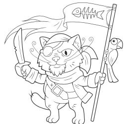 Retrouvez un coloriage de pirate et imprimez un dessin de pirate pour tous les petits amoureux de la mer - Page 15