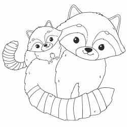 Voici un coloriage de raton laveur à imprimer gratuitement. Un dessin de raton à imprimer pour tous les petits amoureux des animaux. Page 01
