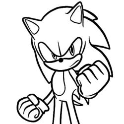 Coloriage Sonic à imprimer