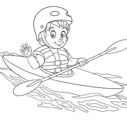 Coloriage sport : un dessin à imprimer avec des enfants sportifs. Un coloriage gratuit pour les petits amoureux du sport - Page 10