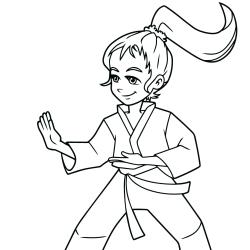Coloriage sport : un dessin à imprimer avec des enfants sportifs. Un coloriage gratuit pour les petits amoureux du sport - Page 7