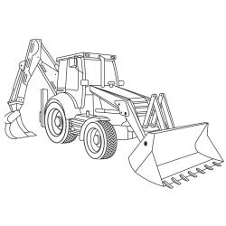 Retrouvez un coloriage de tracteur à imprimer et proposez un dessin de tracteur aux enfants qui aiment les gros véhicules et qui sont fans de l'agriculture et de la campagne. Page 03