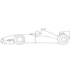 Coloriage voiture de course - dessin11