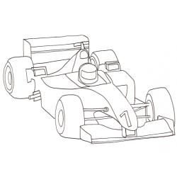 Coloriage voiture de formule 1