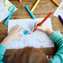 coloriage art therapie oiseau