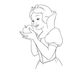 Coloriages de Blanche Neige