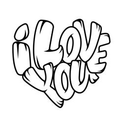 Série de coloriages autour du mot love. Des coloriages autour de l'amour à offrir à ceux qu'on aime en témoignage d'amour pour la fête des mères, la fête des pères, la fête des grands-mères, la saint 