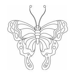 Trouvez l'inspiration avec notre sélection unique de papillons à colorier et créer. ?Parfait pour petits et grands artistes?️
