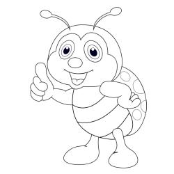 Coloriages et dessins pour découvrir avec l'enfant le monde des insectes.
