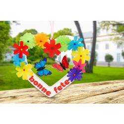 Couronne de fleurs pour la fête des mères