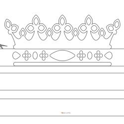 Une couronne des rois à imprimer gratuitement et à colorier pour l'Épiphanie - Page 02