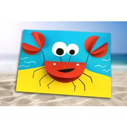 Lors de cette activité les enfants vont découvrir une astuce pour fabriquer un crabe 3D en papier. Pour ce bricolage, tout ce dont vous aurez besoin c'est : du papier, une paire de ciseaux