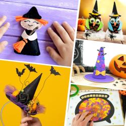 Nos idées de bricolages avec des sorcières pour Halloween
