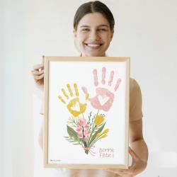 Le cadeau mignon à imprimer : l'affiche bouquet