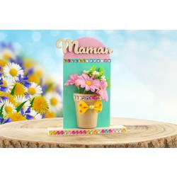 Retrouvez un tuto facile pour fabriquer un tableau floral pour maman. Une bonne idée cadeau pour la Fête des Mères.