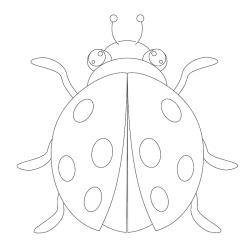 Dessin coccinelle : un coloriage de coccinelle à proposer aux enfants qui aiment ces petits insectes - Page 7