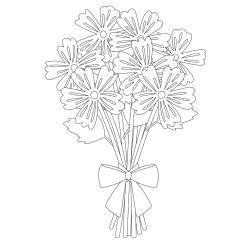 Dessin fleur : voici un dessin à imprimer avec une jolie fleur. Un coloriage à imprimer sur le thème des fleurs et de la nature - Page 02