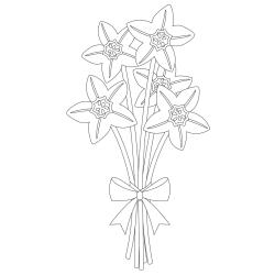 Dessin fleur : voici un dessin à imprimer avec une jolie fleur. Un coloriage à imprimer sur le thème des fleurs et de la nature - Page 06