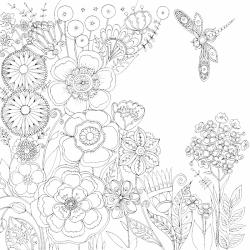 Dessin fleur : voici un dessin à imprimer avec une jolie fleur. Un coloriage à imprimer sur le thème des fleurs et de la nature - Page 12
