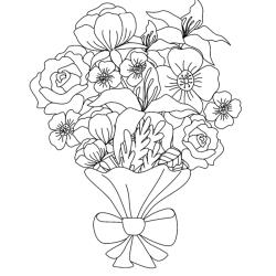 Dessin fleur : voici un dessin à imprimer avec une jolie fleur. Un coloriage à imprimer sur le thème des fleurs et de la nature - Page 17