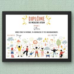 Un diplôme à imprimer pour le meilleur ATSEM