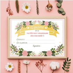 Diplôme de la meilleure maman : retrouvez plusieurs collections de diplômes à imprimer et à colorier pour l'offrir à la meilleure maman du monde ! Le diplôme meilleure maman est un cadeau tout simple 
