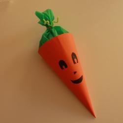 ?Un cornet citrouille en papier | Tuto Halloween | Tête à modeler