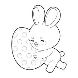 Voici une sélection de coloriages de Pâques pouvant convenir aux enfants dès 2 ans.
