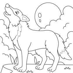 Des coloriages de loups à imprimer pour les enfants. Le loup est un animal de conte qui fait peur aux enfants mais qui les fascinent. Le coloriage est une façon amusante d'apprivoiser cet animal qui f