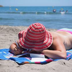 serviette à la plage