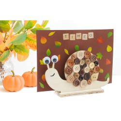 Le porte courrier escargot d'automne