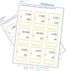 Pour colorier il faut faire une multiplication
