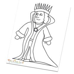 Coloriage des rois de contes de fées