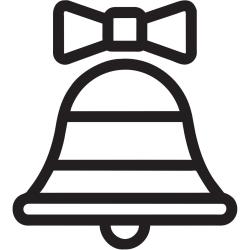 Une grosse cloche de Pâques à colorier