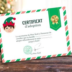 Certificat d’adoption du lutin farceur à imprimer : adoptez la magie de Noël !