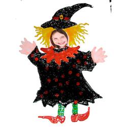 Fenêtre décorée pour Halloween