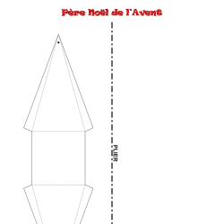 Le gabarit du père Noël à télécharge et à imprimer gratuitement